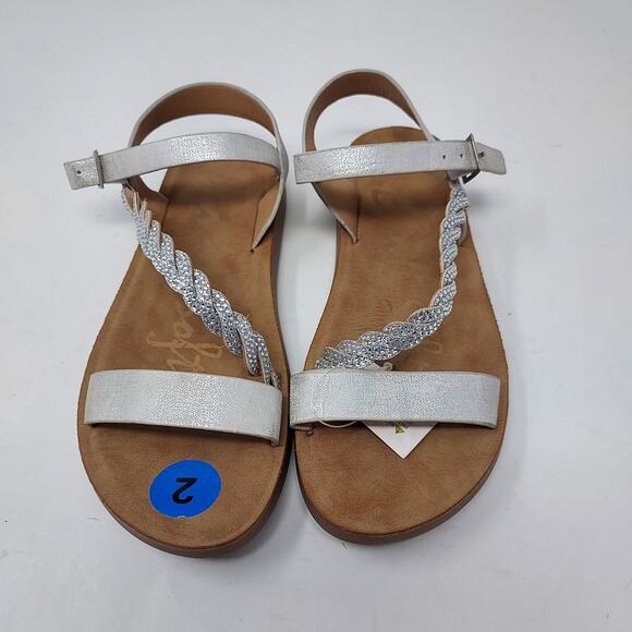 NEW Link Soft Silver Strappy Sandals Size 2 - Picture 2 of 9